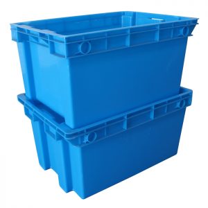 Orbis Clear Plastic FliPak® Stack-N-Nest Storage Tote With Lid - 27L x  17W x 12 3/4D